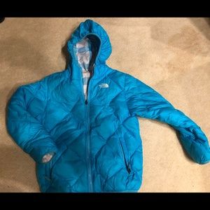 THE NORTH FACE GIRLS DOWN FILLED JACKET SZ LG
